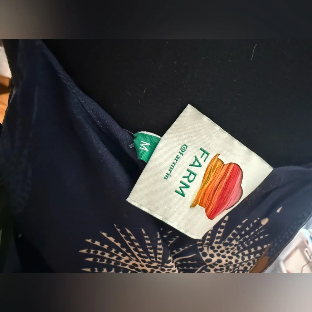 FARM Rio Blue Floral Maxi Dress Size M NWT - Picture 3 of 6